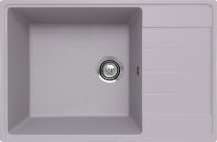 Кухонная мойка Ulgran Prima 760 Prima 760-04 76x50 из кварцевого композита, белый