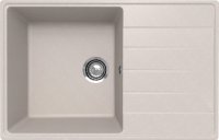 Кухонная мойка Ulgran Quartz prima Prima 780-10 78x50 из кварцевого композита, бежевый