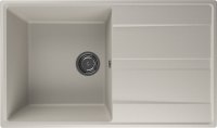 Кухонная мойка Ulgran Quartz prima Prima 850-02 85x50 из кварцевого композита, бежевый