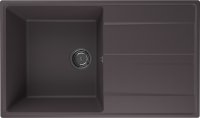 Кухонная мойка Ulgran Quartz prima Prima 850-06 85x50 из кварцевого композита, коричневый