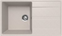 Кухонная мойка Ulgran Quartz prima Prima 850-10 85x50 из кварцевого композита, бежевый