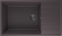 Кухонная мойка Ulgran Quartz prima Prima 860-06 86x50 из кварцевого композита, коричневый