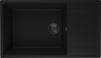 Кухонная мойка Ulgran Quartz prima Prima 860-07 86x50 из кварцевого композита, черный