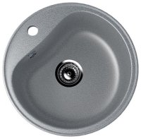 Кухонная мойка Ulgran U-100 U-100-309 49x49 из искусственного камня, серый