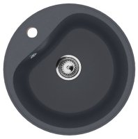 Кухонная мойка Ulgran U-100 U-100-343 49x49 из искусственного камня, серый