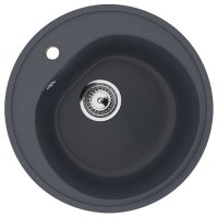 Кухонная мойка Ulgran U-101 U-101-343 50x50 из искусственного камня, серый