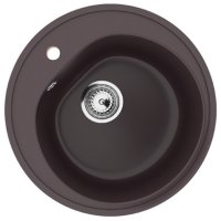 Кухонная мойка Ulgran U-101 U-101-345 50x50 из искусственного камня, коричневый