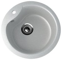 Кухонная мойка Ulgran U-102 U-102-310 48x48 из искусственного камня, серый