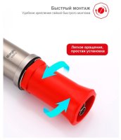 Смеситель для кухни Raglo R20 R20.63.05 с подключением фильтра и гибким изливом, сатин