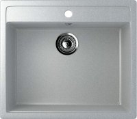 Кухонная мойка Ulgran U-104 U-104-310 56x50 из искусственного камня, серый