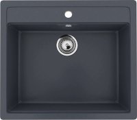 Кухонная мойка Ulgran U-104 U-104-343 56x50 из искусственного камня, серый