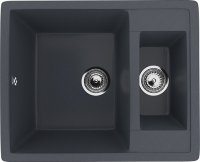Кухонная мойка Ulgran U-106 U-106-343 60x49 из искусственного камня, серый