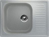 Кухонная мойка Ulgran U-202 U-202-310 64x49 из искусственного камня, серый