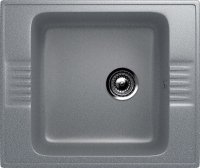 Кухонная мойка Ulgran U-204 U-204-309 59x50 из искусственного камня, серый