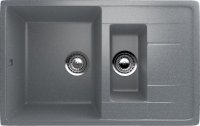 Кухонная мойка Ulgran U-205 U-205-309 77x50 из искусственного камня, серый