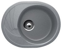 Кухонная мойка Ulgran U-403 U-403-309 57x47 из искусственного камня, серый