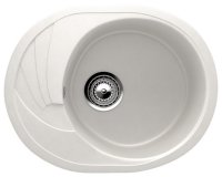 Кухонная мойка Ulgran U-403 U-403-341 57x47 из искусственного камня, белый