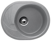 Кухонная мойка Ulgran U-403 U-403-342 57x47 из искусственного камня, серый