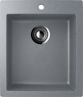 Кухонная мойка Ulgran U-404 U-404-309 42x50 из искусственного камня, серый