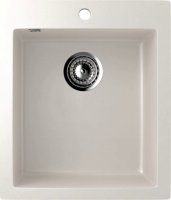 Кухонная мойка Ulgran U-404 U-404-331 42x50 из искусственного камня, белый