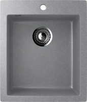 Кухонная мойка Ulgran U-404 U-404-342 42x50 из искусственного камня, серый
