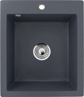 Кухонная мойка Ulgran U-404 U-404-343 42x50 из искусственного камня, серый