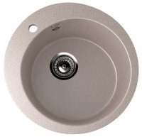 Кухонная мойка Ulgran U-405 U-405-302 50x50 из искусственного камня, песочный