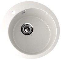 Кухонная мойка Ulgran U-405 U-405-341 50x50 из искусственного камня, белый