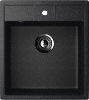 Кухонная мойка Ulgran U-406 U-406-308 45x50 из искусственного камня, черный