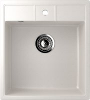 Кухонная мойка Ulgran U-406 U-406-331 45x50 из искусственного камня, белый