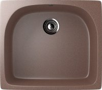 Кухонная мойка Ulgran U-408 U-408-307 59x51 из искусственного камня, коричневый