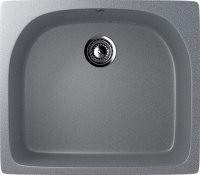 Кухонная мойка Ulgran U-408 U-408-309 59x51 из искусственного камня, серый