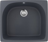 Кухонная мойка Ulgran U-408 U-408-343 59x51 из искусственного камня, серый