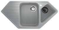 Кухонная мойка Ulgran U-409 U-409-310 97x50 из искусственного камня, серый