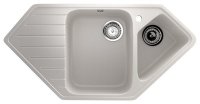 Кухонная мойка Ulgran U-409 U-409-331 97x50 из искусственного камня, белый