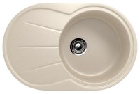 Кухонная мойка Ulgran U-503 U-503-328 75x48 из искусственного камня, бежевый