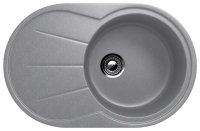 Кухонная мойка Ulgran U-503 U-503-342 75x48 из искусственного камня, серый