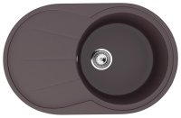 Кухонная мойка Ulgran U-503 U-503-345 75x48 из искусственного камня, коричневый