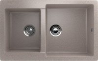 Кухонная мойка Ulgran U-505 U-505-302 77x50 из искусственного камня, песочный
