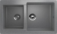 Кухонная мойка Ulgran U-505 U-505-309 77x50 из искусственного камня, серый