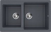 Кухонная мойка Ulgran U-505 U-505-343 77x50 из искусственного камня, серый