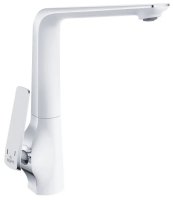 Смеситель для кухни Rose R1313F, белый/хром