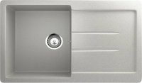 Кухонная мойка Ulgran U-507 U-507-310 77x50 из искусственного камня, серый
