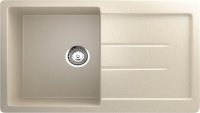 Кухонная мойка Ulgran U-507 U-507-328 77x50 из искусственного камня, бежевый