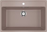 Кухонная мойка Ulgran U-600 U-600-307 76x51 из искусственного камня, коричневый