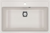Кухонная мойка Ulgran U-600 U-600-331 76x51 из искусственного камня, белый