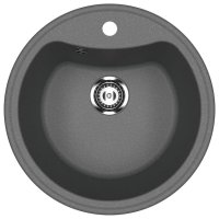 Кухонная мойка Ulgran U-601 U-601-343 51x51 из искусственного камня, серый
