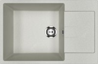Кухонная мойка Ulgran U-602 U-602-310 76x50 из искусственного камня, серый