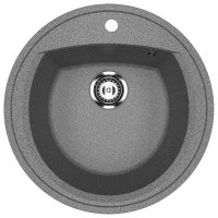 Кухонная мойка Ulgran U-603 U-603-309 52x52 из искусственного камня, серый