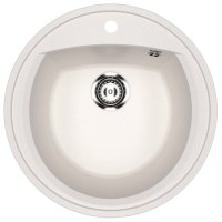 Кухонная мойка Ulgran U-603 U-603-331 52x52 из искусственного камня, белый